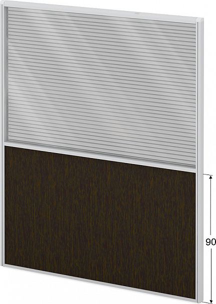 Модуль комбинированный "Мобильные офисные перегородки «Логика»" ПК-ЛГ-МДК200х160/90Ж/Д-В1-650 дуб ферраре - Вид 1