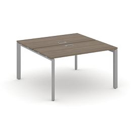 Style Project Next Рабочая станция двухсторонняя SN-59P.DRS-013 Вяз Благородный/Металл Серый/Серебро Заглушка 1380*1432*750 - Фото предпросмотра