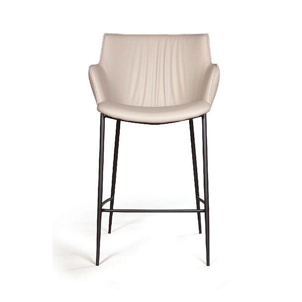 Стул полубарный Sofia, иск.кожа soft-touch, серый - Вид 2