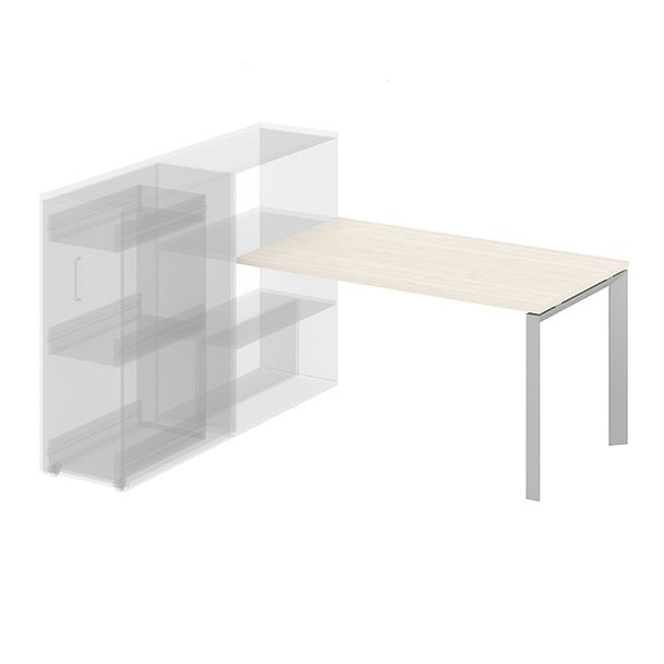 Стол приставной на металлокаркасе "Компьютерные столы"  ПК-ТНП-СТП134Х80-В2-940 дуб альпийский - Вид 1