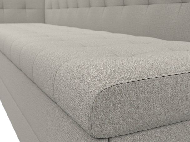 Диван кухонный Бриз с углом слева Рогожка бежевый - Вид 4