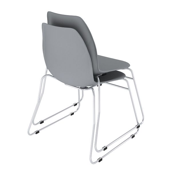 Стул Sheffilton SHT-ST29/S145-2 серый/хром лак, стопируемый - Вид 3