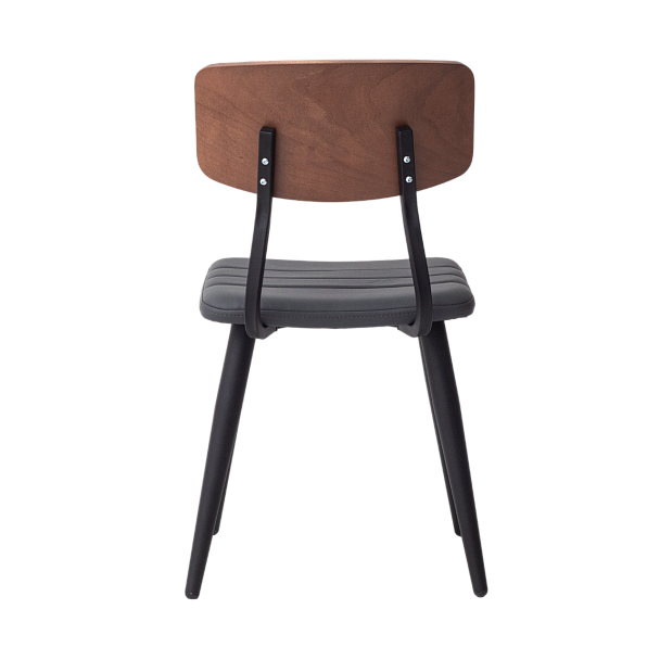 Стул Kato сиденье экокожа, спинка дерево, ножки металл - Вид 5