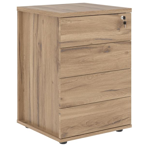 Тумба приставная ELC-4D.A Дуб Денвер светлый 520х490х750 EDIS - Вид 1