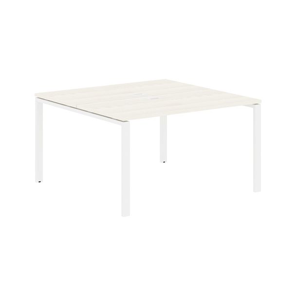 Стол 2-х местный EUWST 1313 Ясень Траун/Белый 1360х1346х750 EDIS - Вид 1