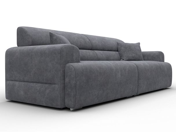 Диван прямой Лига-109 НПБ Велюр серый - Вид 3