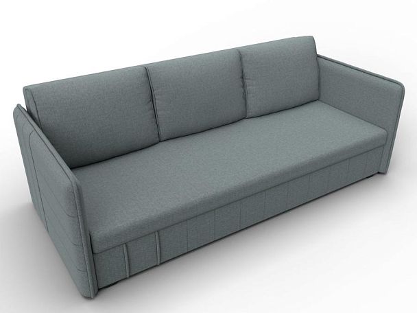 Диван прямой Слим Рогожка серый - Вид 6