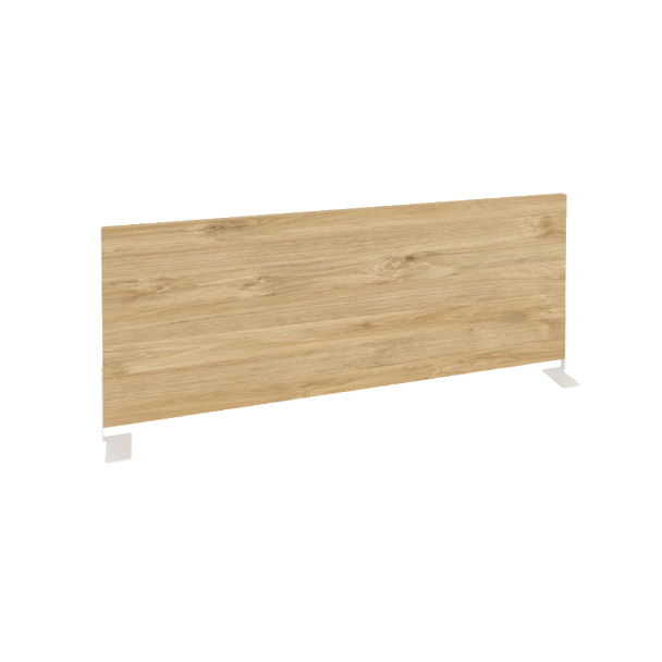 Onix Экран боковой (ЛДСП) O.EKR-98 Тиквуд светлый/Белый металл 980*370*18 - Вид 1