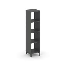 Стайл Проджект Каркас стеллажа 4 яр. SN.KS-410 Антрацит/Металл Антрацит 387*400*1615 - Фото предпросмотра