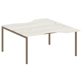 Metal System Quattro Р. ст. криволинейная на П-образном м/к 40БП.РАС-СА-2.1 Дуб наварра/Мокко металл 1600*1835*750 - Фото предпросмотра