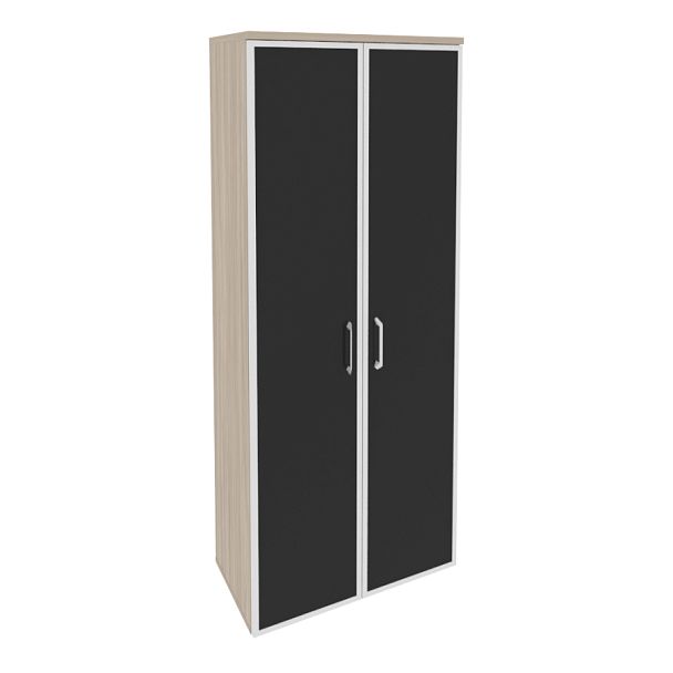 Onix Шкаф высокий широкий O.ST-1.10 R black Дуб аттик/Стекло black 800*420*1977 - Вид 1