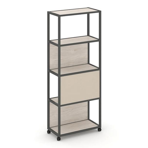 Shelf Mobile Стеллаж 5 уровней 1 секция VR.LT-STK-506.12 Денвер Светлый/Металл Антрацит/W-04 1200*400*2000 - Вид 1