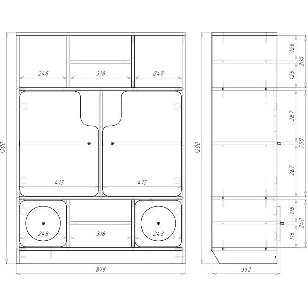 Стенка Паровозик - Вид 3
