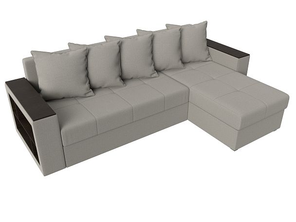 Диван угловой Дубай Лайт правый угол Рогожка бежевый - Вид 5