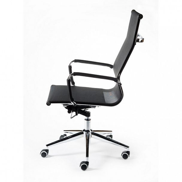 Кресло Хельмут / (black) сталь + хром / черная сетка - Вид 4