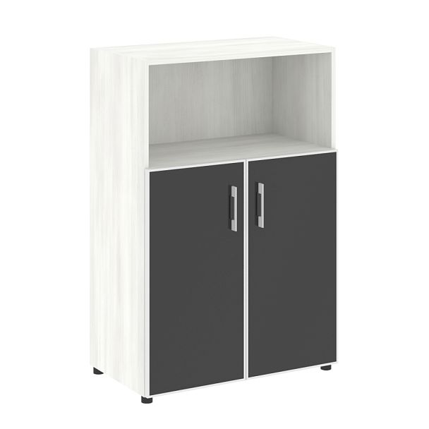 Yalta Шкаф LT.ST-2.2 R black Снежная патина/Стекло black 800*450*1195 - Вид 1