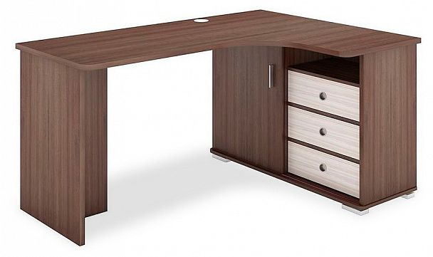 Стол письменный Домино СР-165С Карамель/Шамони правый - Вид 1