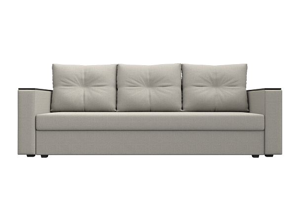 Диван прямой Атланта Лайт без стола Рогожка бежевый - Вид 2