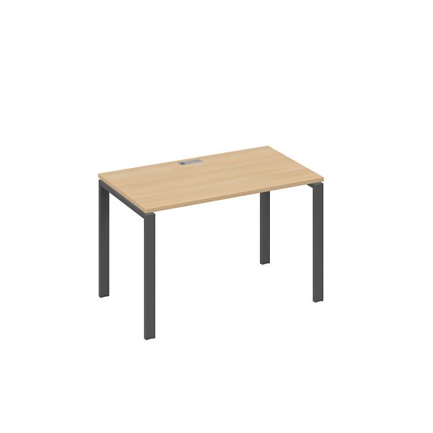 Стол письменный на металлокаркасе UNO A4 А4 Б1 013 БП натуральный дуб / металлокаркас антрацит - Вид 1