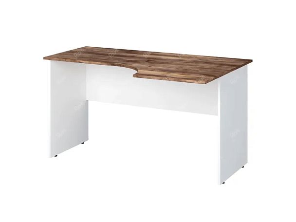 TANDEM RTD013-140R-SH Стол эргономичный правый 1400х900х750 Таксония шоколадная/Белый - Вид 1