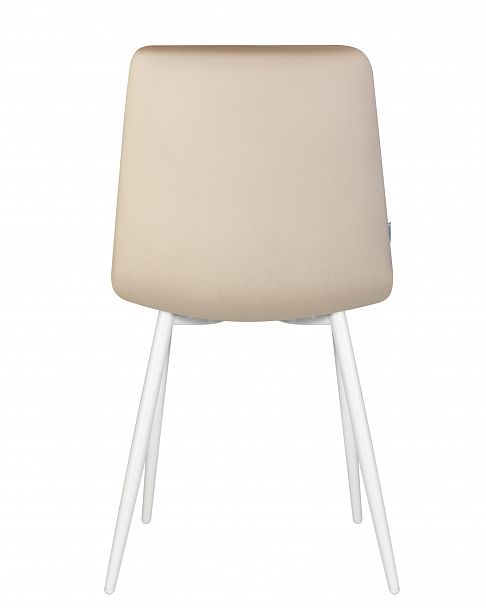 Стул обеденный DOBRIN CHILLY (Бежевый Holland 07, основание белое) - Вид 5