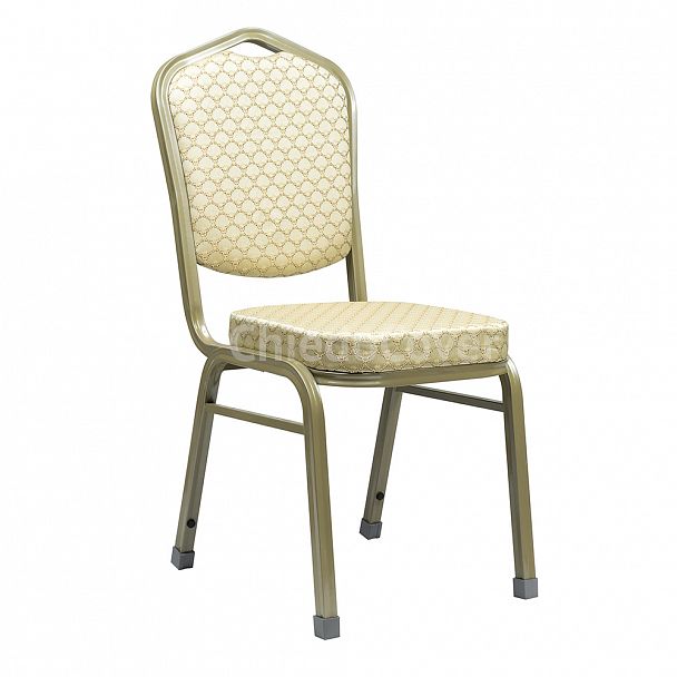 Стул Хит 25мм - шампань, бежевый арш, с наружними заглушками, стопируемый - Вид 1