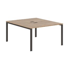 Стол 2-х местный EUWST 1316 Дуб Денвер светлый/Мокко 1360х1606х750 EDIS - Фото предпросмотра