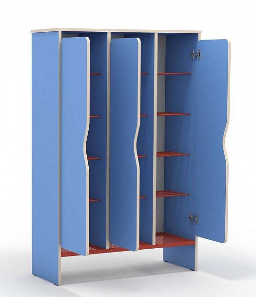 Шкаф для обуви с дверками на 15 мест - Вид 1