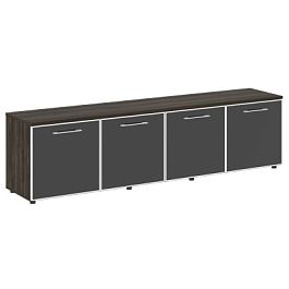 Ялта Тумба модульная LT.TS-4.6 black Дуб Мали/Стекло Black 2188*450*580 - Фото предпросмотра