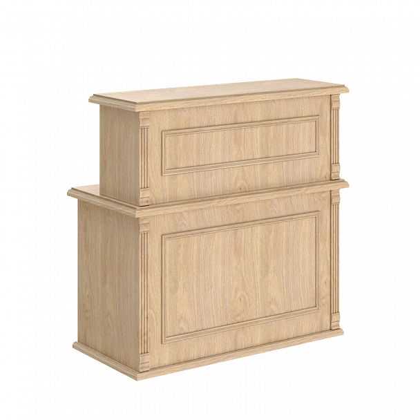 Стойка рецепция RMS 120 Орех Даллас 1200х600х1200 RAUT - Вид 2