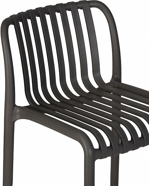 Стул полубарный DOBRIN CHLOE (темно-серый (GR-04)) - Вид 8