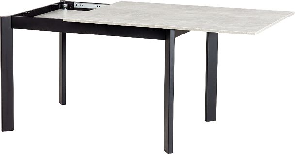 Стол деревянный кухонный раскладной Стил 110(150)*70 Бетон/Черный - Вид 5