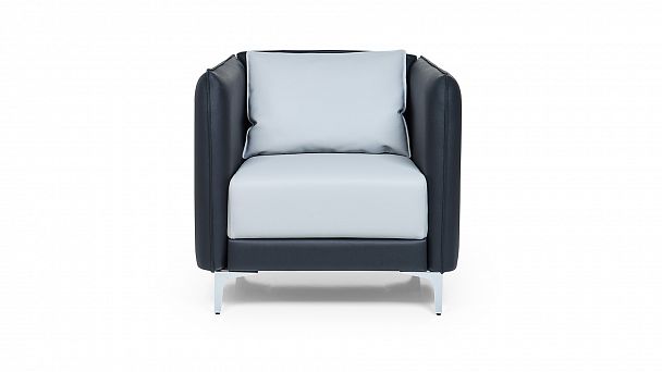 Кресло низкое Lang 88x91x84 чёрный - Вид 9