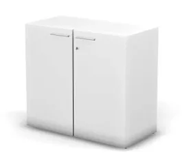 RAC048 ACCORD Шкаф низкий, широкий, с замком 898х448х814 Белый премиум - Фото предпросмотра