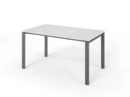 ЛАЙТ / LIGHT RLG015-14x8 Прямоугольный стол 140x80x75 Белый - Фото предпросмотра