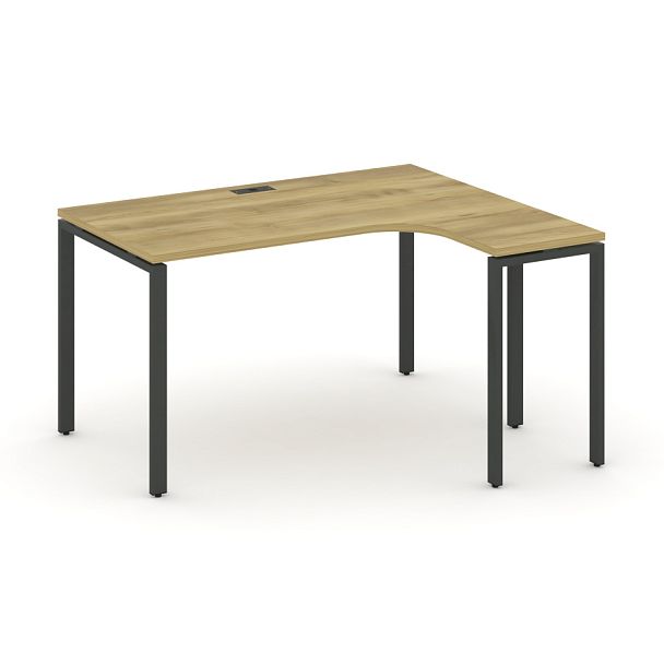 Concept Стол эргономичный CN.SA-001(R) Дуб Винченцо/Металл Антрацит 1380*1180*750 - Вид 1