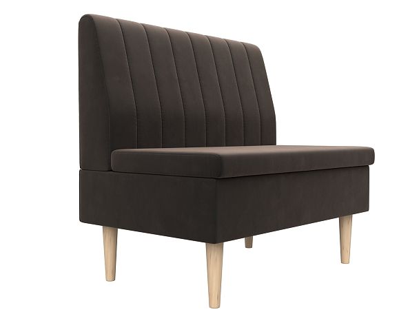 Диван прямой Мини Велюр коричневый - Вид 4
