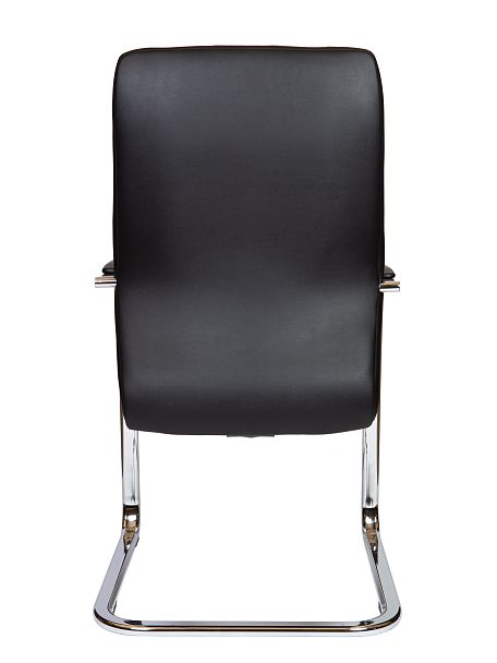 Кресло офисное / Madrid CF Black / алюминиевая  база  / черная экокожа - Вид 5