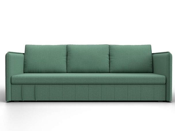 Диван прямой Слим Рогожка зеленый - Вид 2