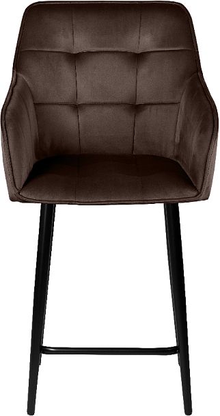 Комплект полубарных поворотных кресел Мони К, Confetti coffee/черный, 2 шт. - Вид 3