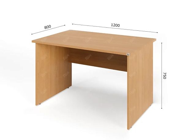 ЛАЙТ / LIGHT RLG003-12x8 Прямоугольный стол 120x80x75 Бук - Вид 2