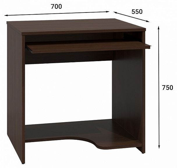 Стол компьютерный Эконом Стандарт С-233 - Вид 2