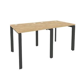 Onix Рабочая станция на П-образном м/к O.MP-RS-2.0.8 Тиквуд светлый/Антрацит металл 1560*800*750 - Фото предпросмотра