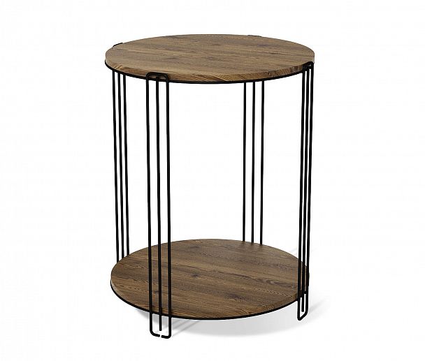 Столик кофейный Sheffilton SHT-CT33 черный муар/светлый орех - Вид 2