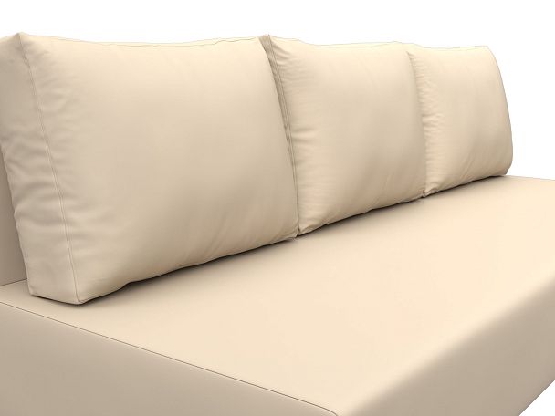 Диван прямой Лига-033 Экокожа бежевый - Вид 4