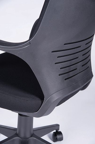 Кресло офисное / IQ / (full black) черный пластик / черная ткань - Вид 5