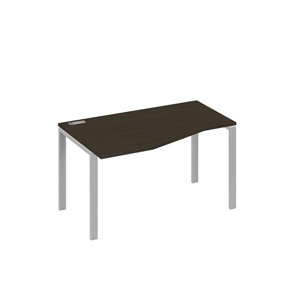 Стол эргономичный левый "Техно" на металлокаркасе UNO A4 А4 Б1 063 БП венге / металлокаркас серый - Вид 1