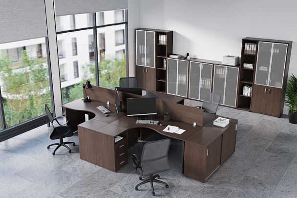 Тумба с раздвижными фасадами Trend 147x43x107,2 дуб феррара - Вид 10