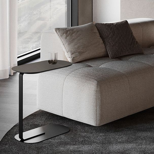 Журнальный столик приставной Side пластик ясень какао - Вид 2