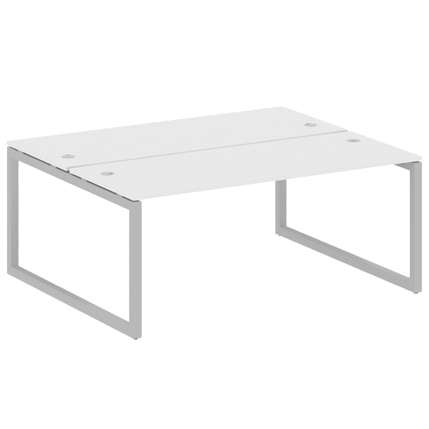 Metal System Quattro Р. ст. на О-образном м/к 50БО.РАС-СП-2.5 Белый/Серый металл 1800*1475*750 - Вид 1